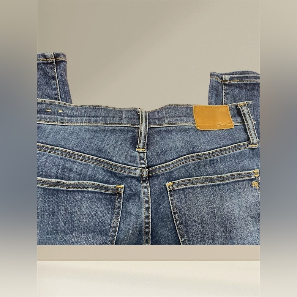 Madewell 10” High Rise Skinny Jeans Size 27 Medium Wash Faded Stretch Denim - Picture 5 of 11
